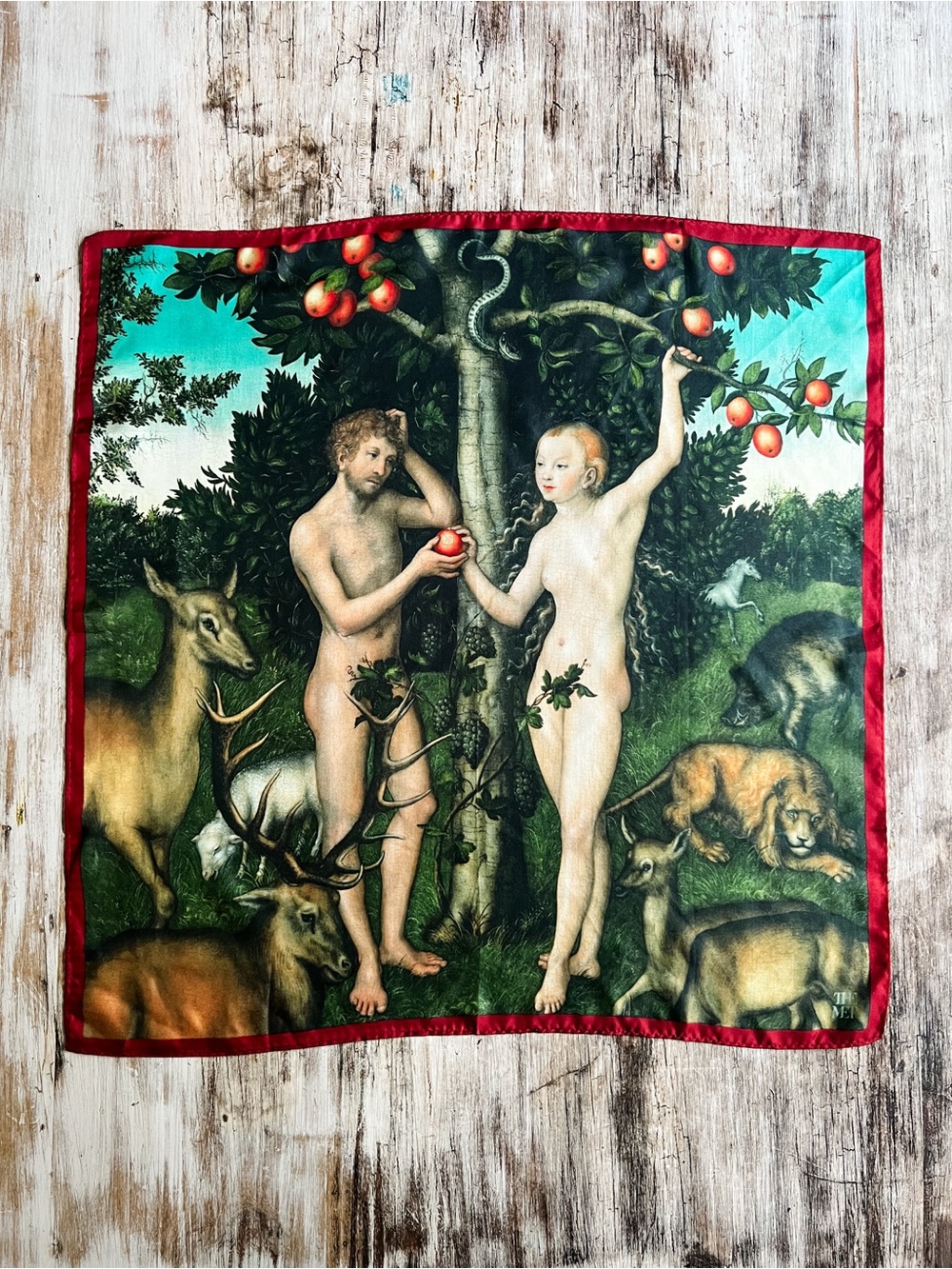 Metropolitan Museum of Art Cranach the Elder Adam and Eve Scarf Heavenly Bodies